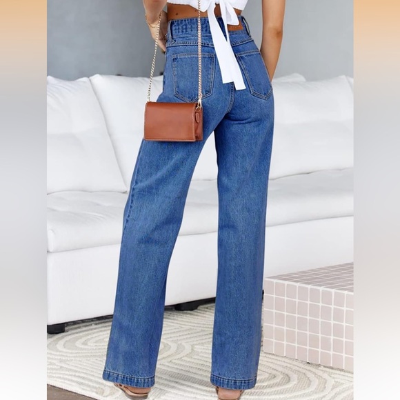 Women's Flare & Wide Leg Jeans in Blue - Picture 2 of 6